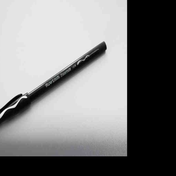 BOLIGRAFO ERASER MATE 1.0MM NEGRO E12 C144